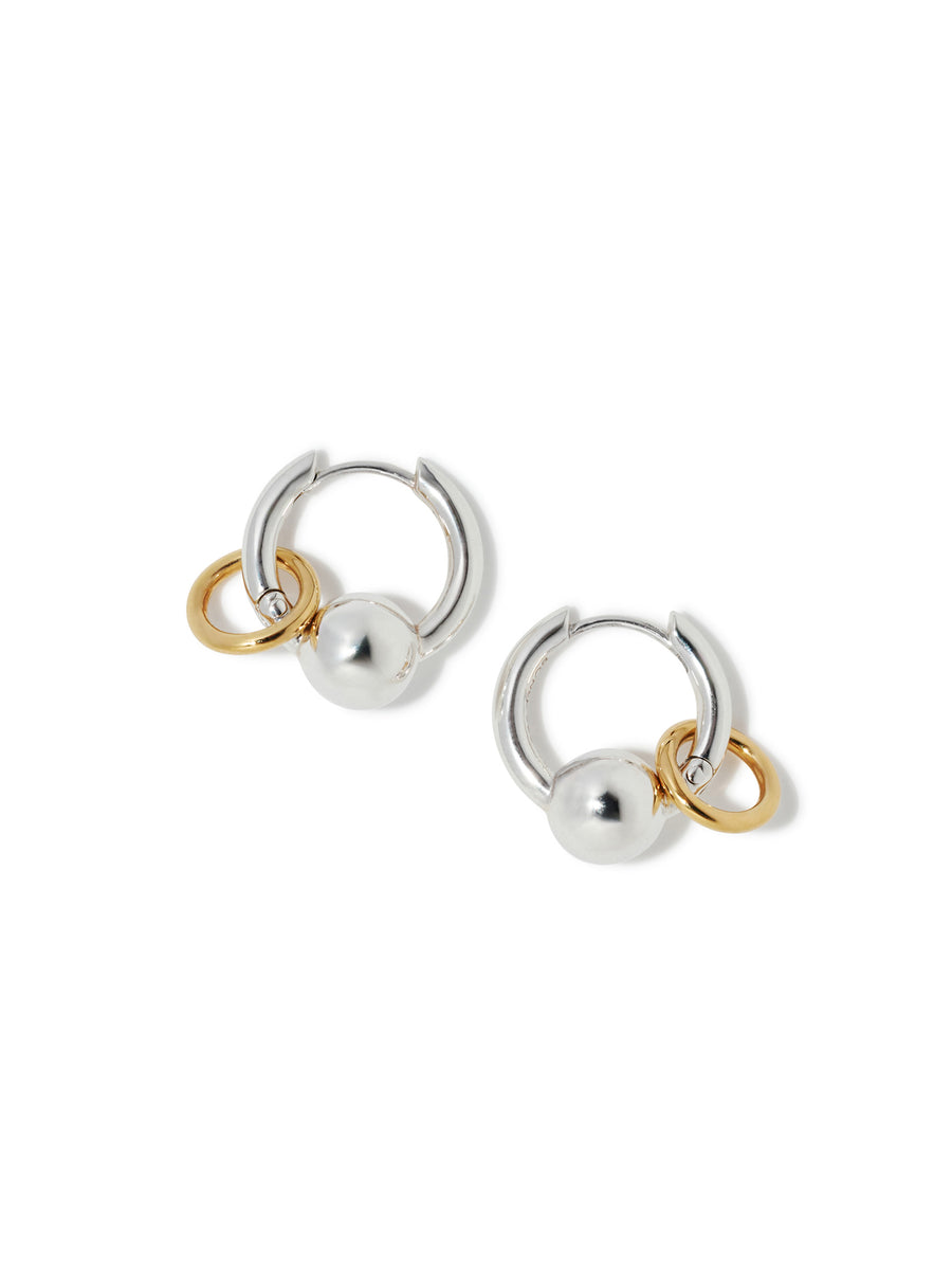 BONEE TWIN C BALL HOOPS フープピアス シルバー925 TWIN C BALL HOOPS – BONEE