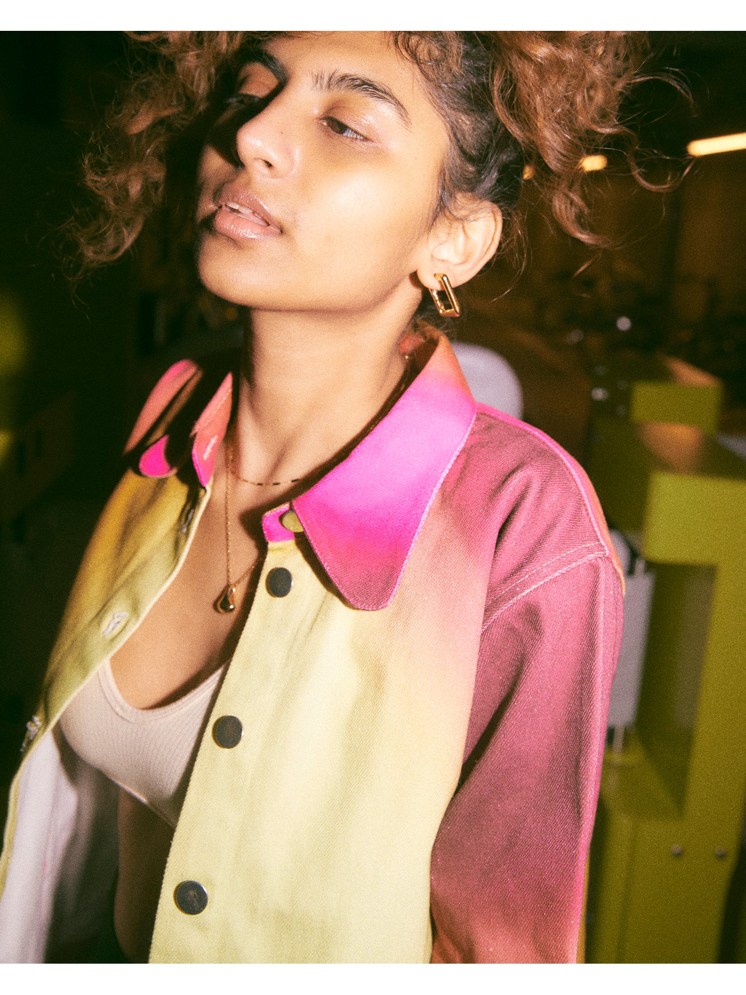 美品 BONEE ボーニー クロスフープピアス ピアス シルバー ワンタッチ BONEE（ボーニー）GLITTERY CHIPPED APPLE Silver/ シルバーピアス